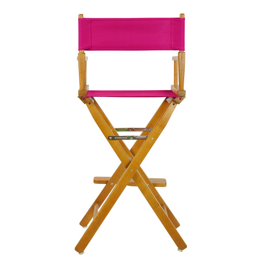 30" Director's Chair Honey Oak Frame-Magenta Canvas. Picture 4