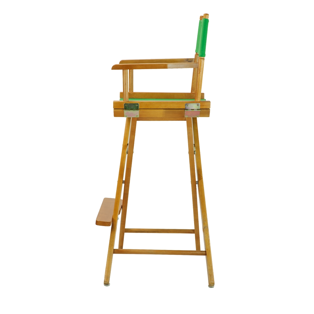 30" Director's Chair Honey Oak Frame-Green Canvas. Picture 3