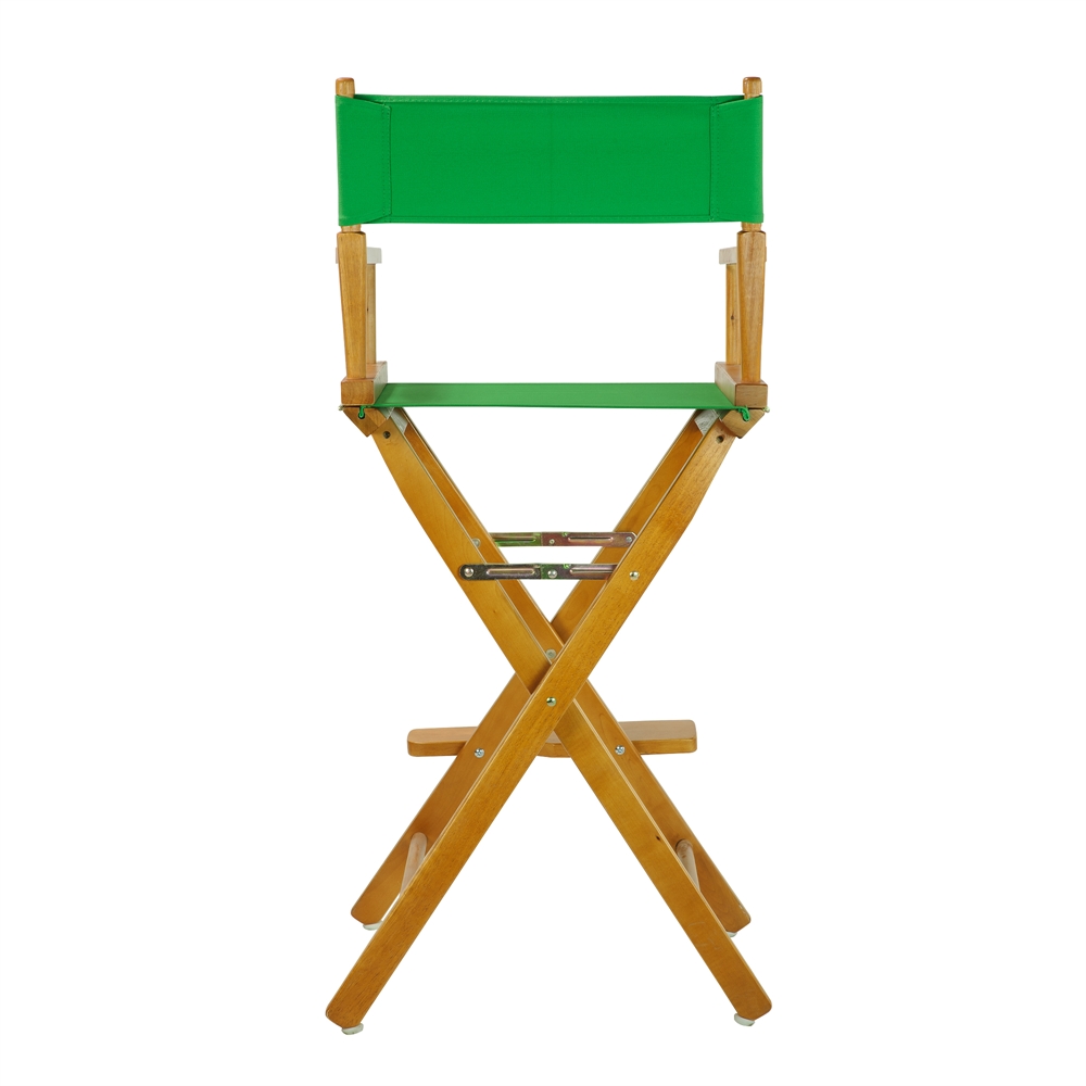 30" Director's Chair Honey Oak Frame-Green Canvas. Picture 4