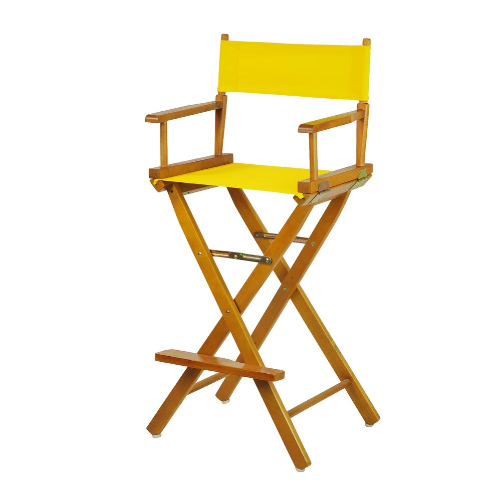 30" Director's Chair Honey Oak Frame-Gold Canvas. Picture 5