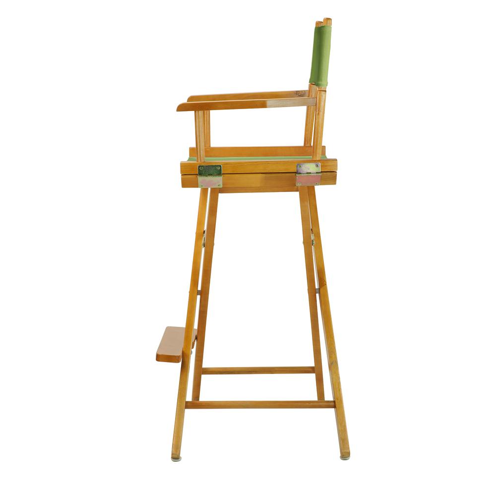 30" Director's Chair Honey Oak Frame-Lime Green Canvas. Picture 2