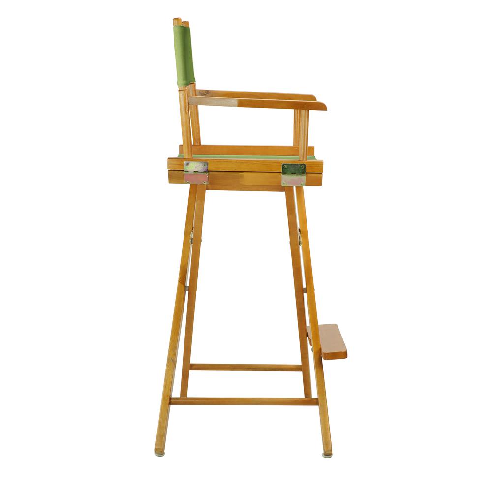 30" Director's Chair Honey Oak Frame-Lime Green Canvas. Picture 3
