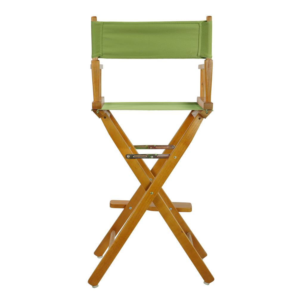 30" Director's Chair Honey Oak Frame-Lime Green Canvas. Picture 4