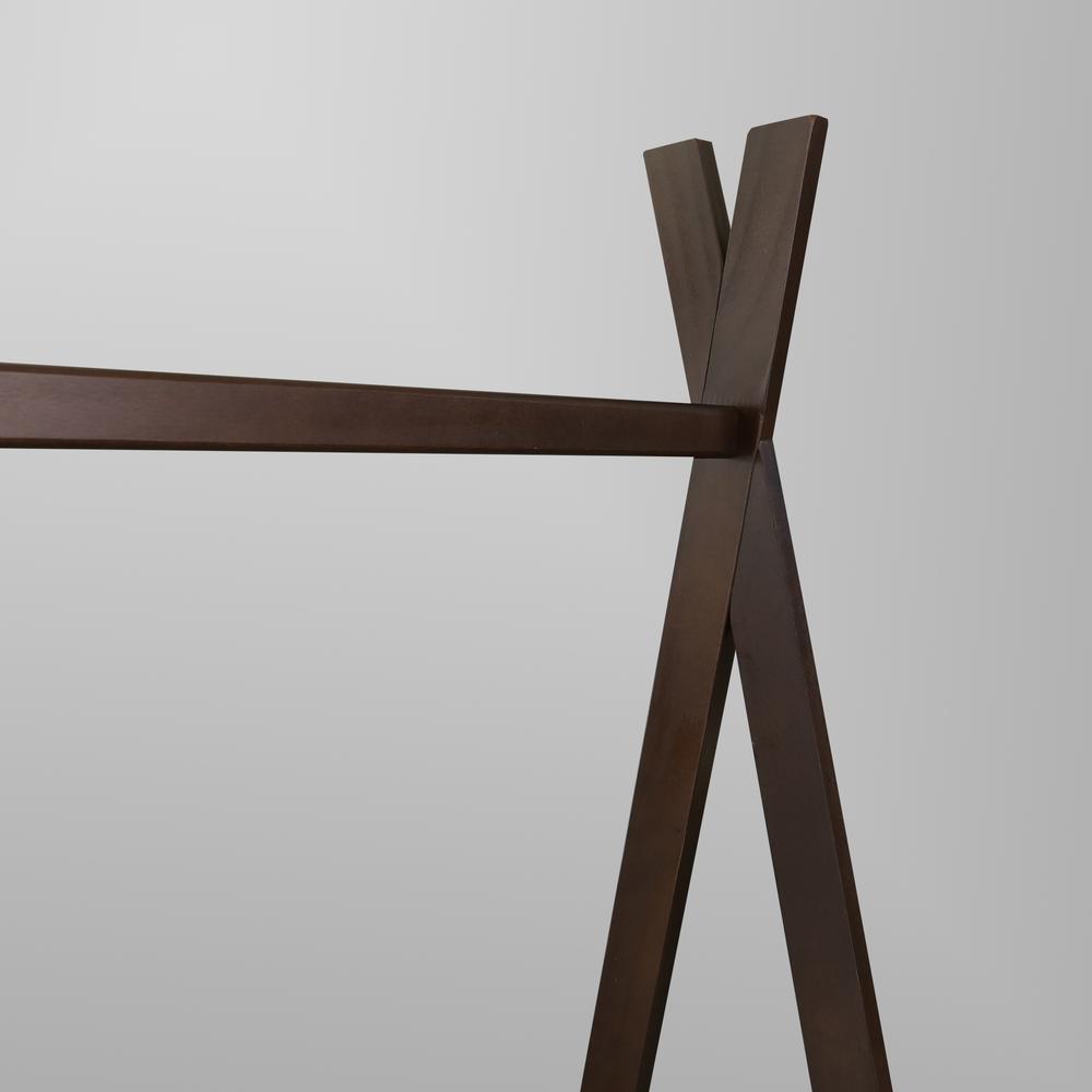 Teepee Coat Rack with Shelf - Truffle Brown. Picture 10