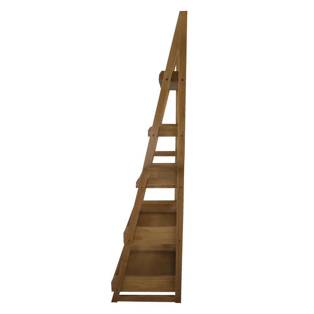 Cascade 5-Shelf Ladder Bookcase - Alpine Gray. Picture 2