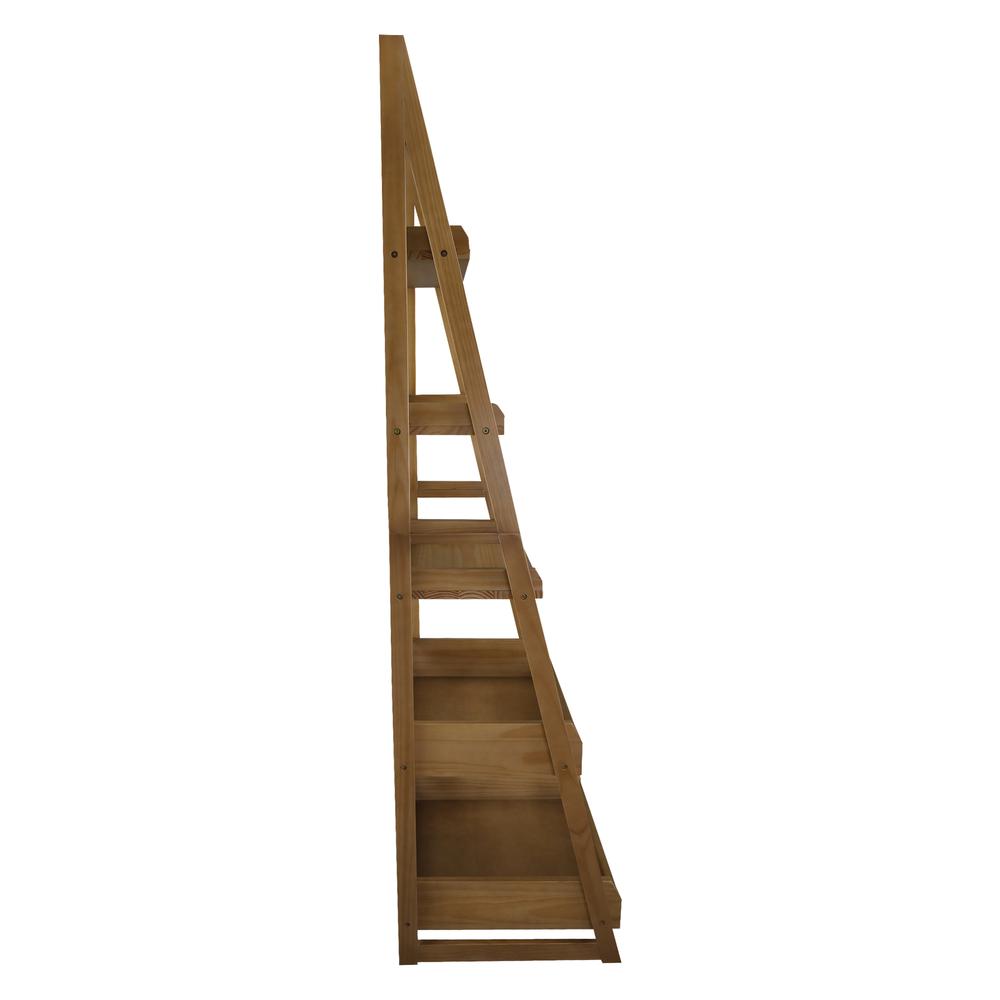 Cascade 5-Shelf Ladder Bookcase - Alpine Gray. Picture 3