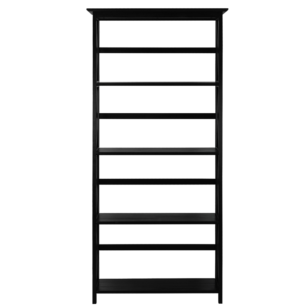 Montego 5-Shelf Bookcase-Black. Picture 1