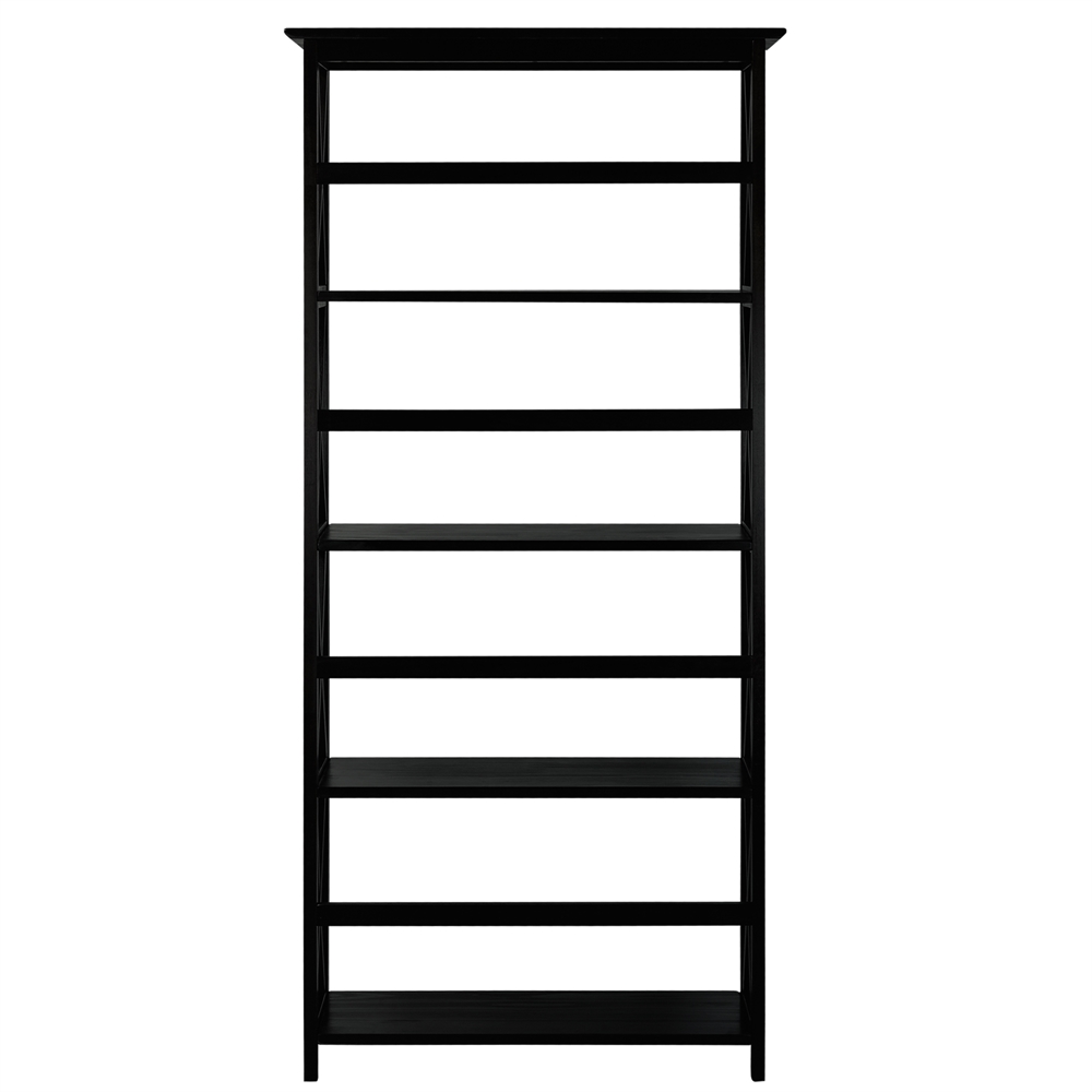 Montego 5-Shelf Bookcase-Black. Picture 3