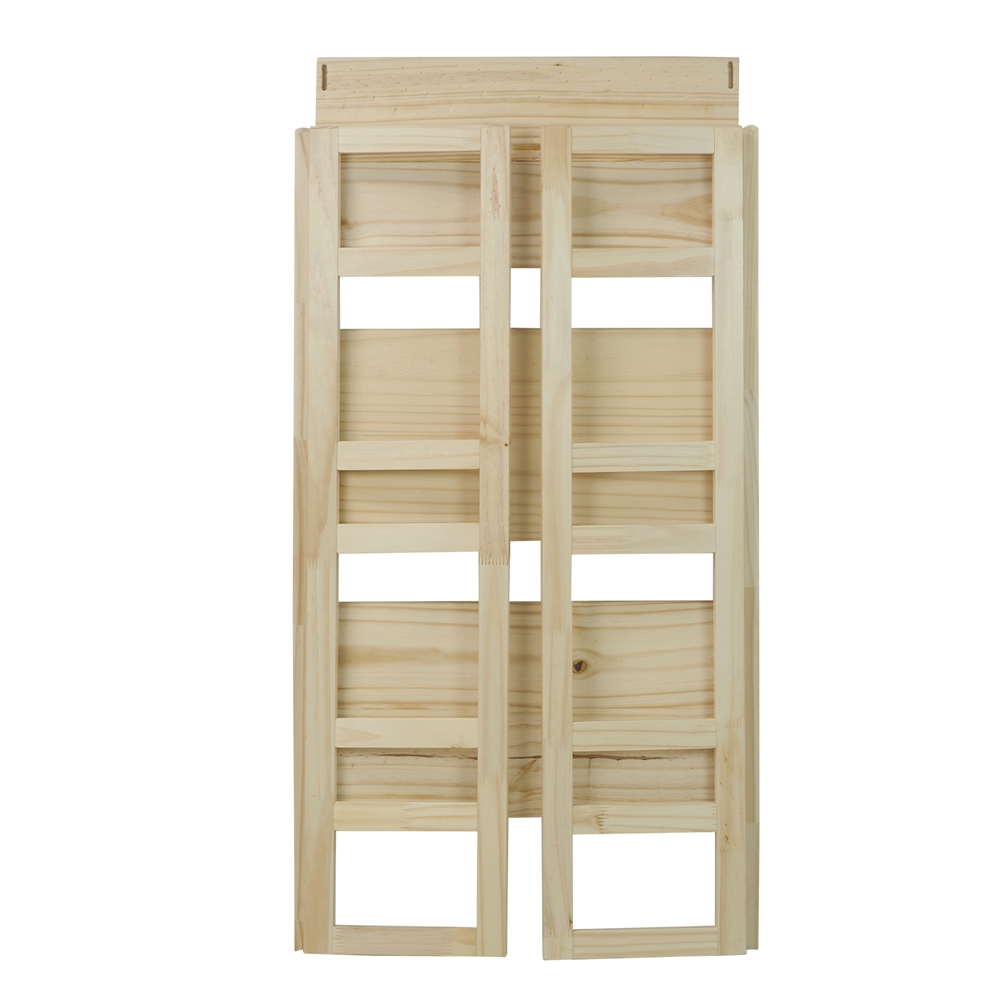 3-Shelf Folding Student Bookcase 20.75" Wide-Natural. Picture 5