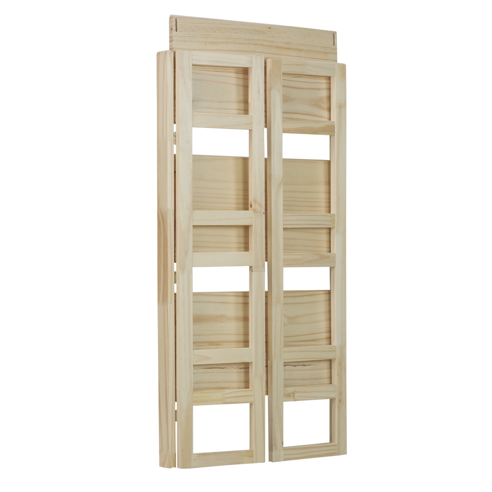 3-Shelf Folding Student Bookcase 20.75" Wide-Natural. Picture 6