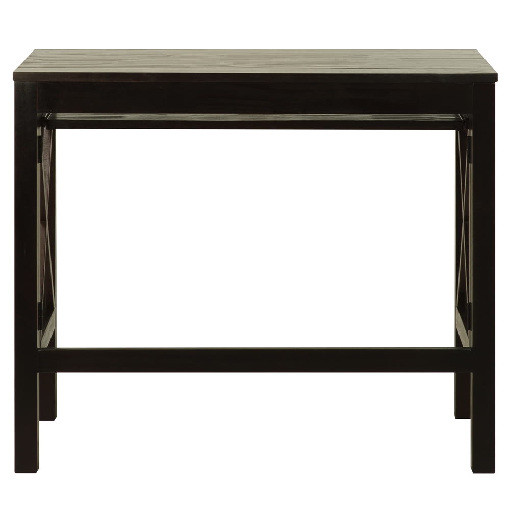Montego Folding Desk with Pull-Out-Espresso. Picture 1