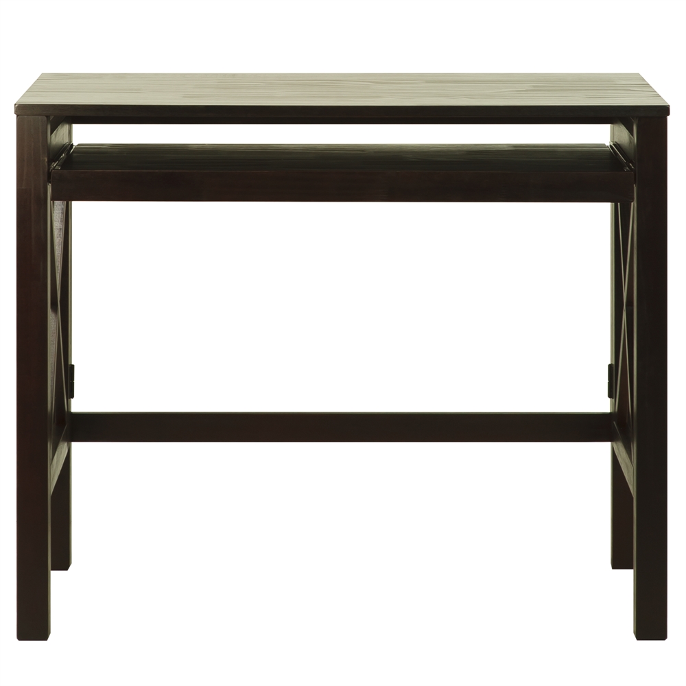 Montego Folding Desk with Pull-Out-Espresso. Picture 3