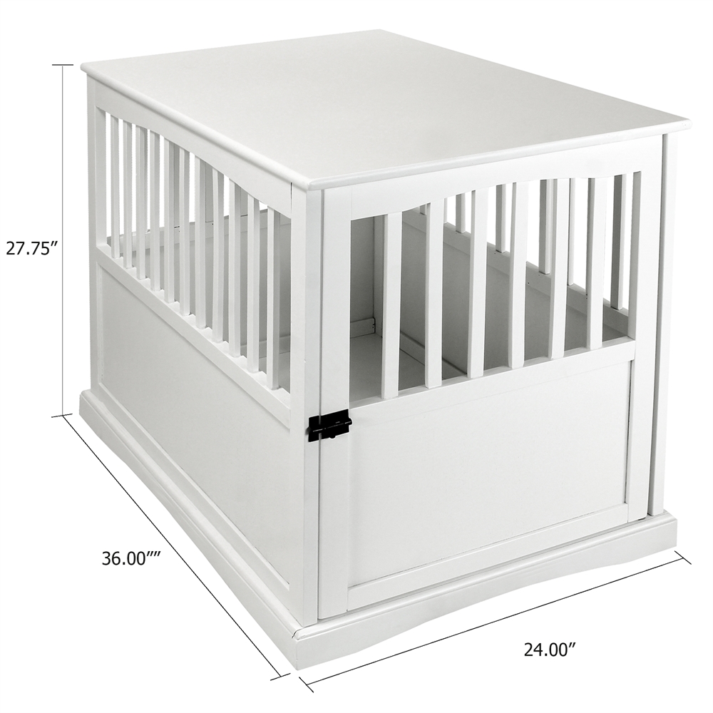 Pet Crate End Table-White. Picture 6