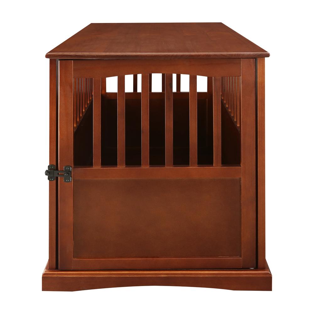 Pet Crate End Table - Walnut. Picture 1