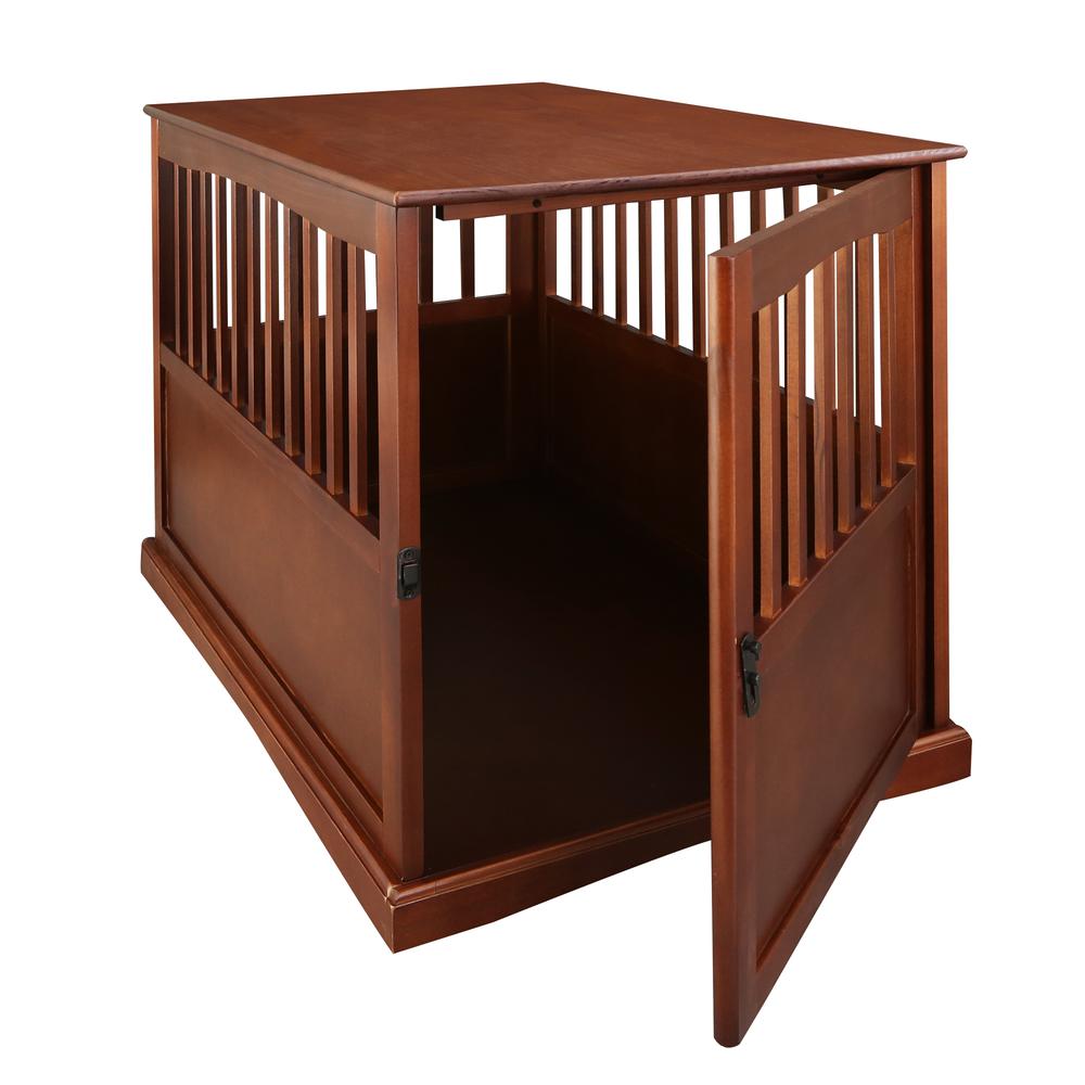 Pet Crate End Table - Walnut. Picture 6