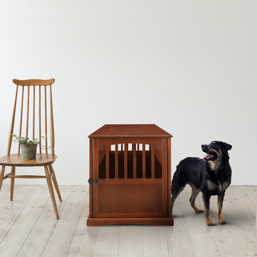 Pet Crate End Table - Walnut. Picture 10