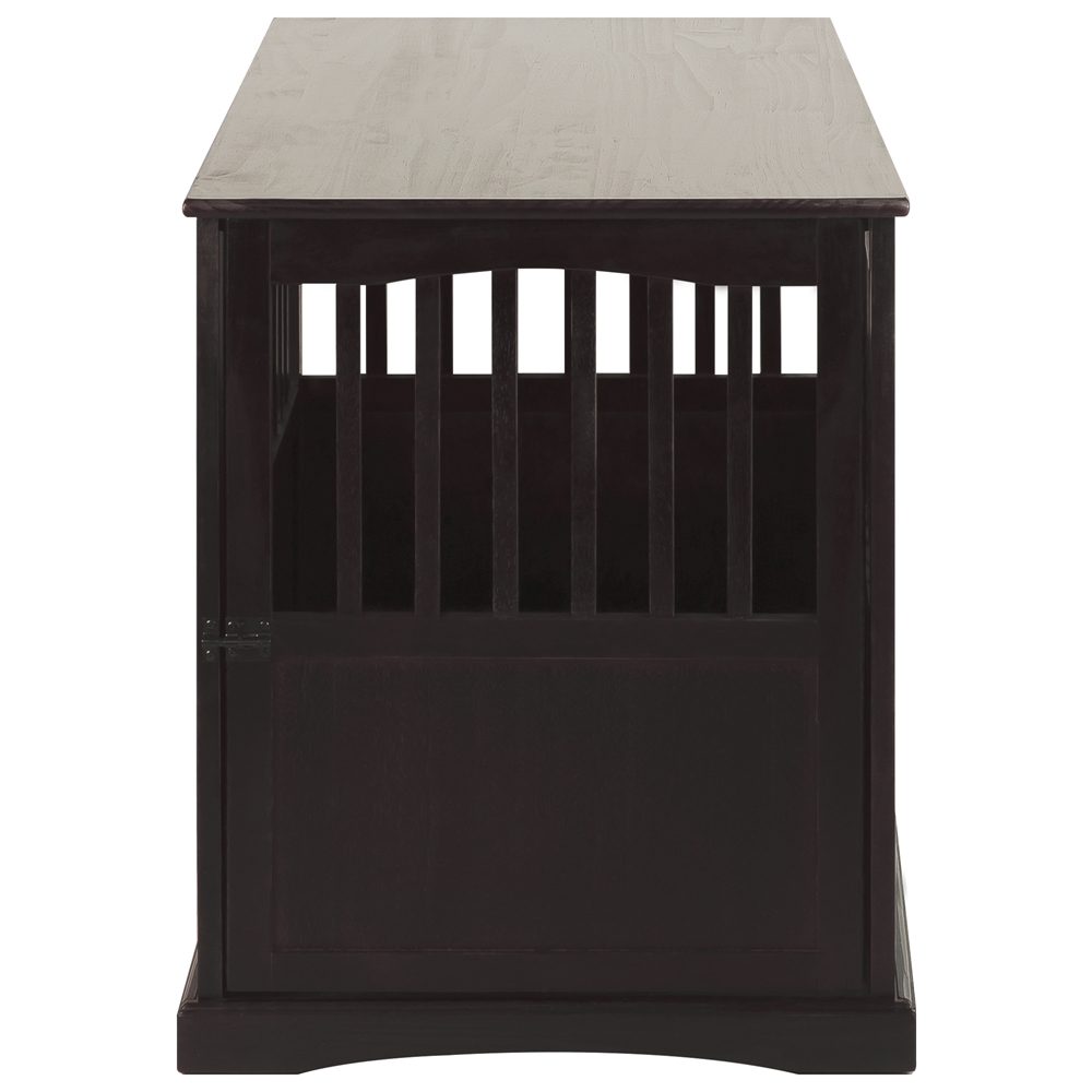 Pet Crate End Table-Espresso. Picture 1