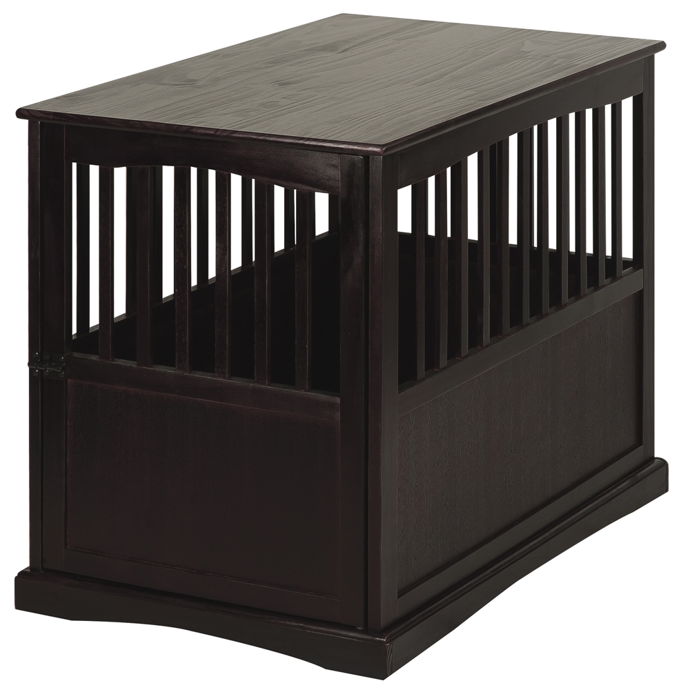 Pet Crate End Table-Espresso. Picture 4