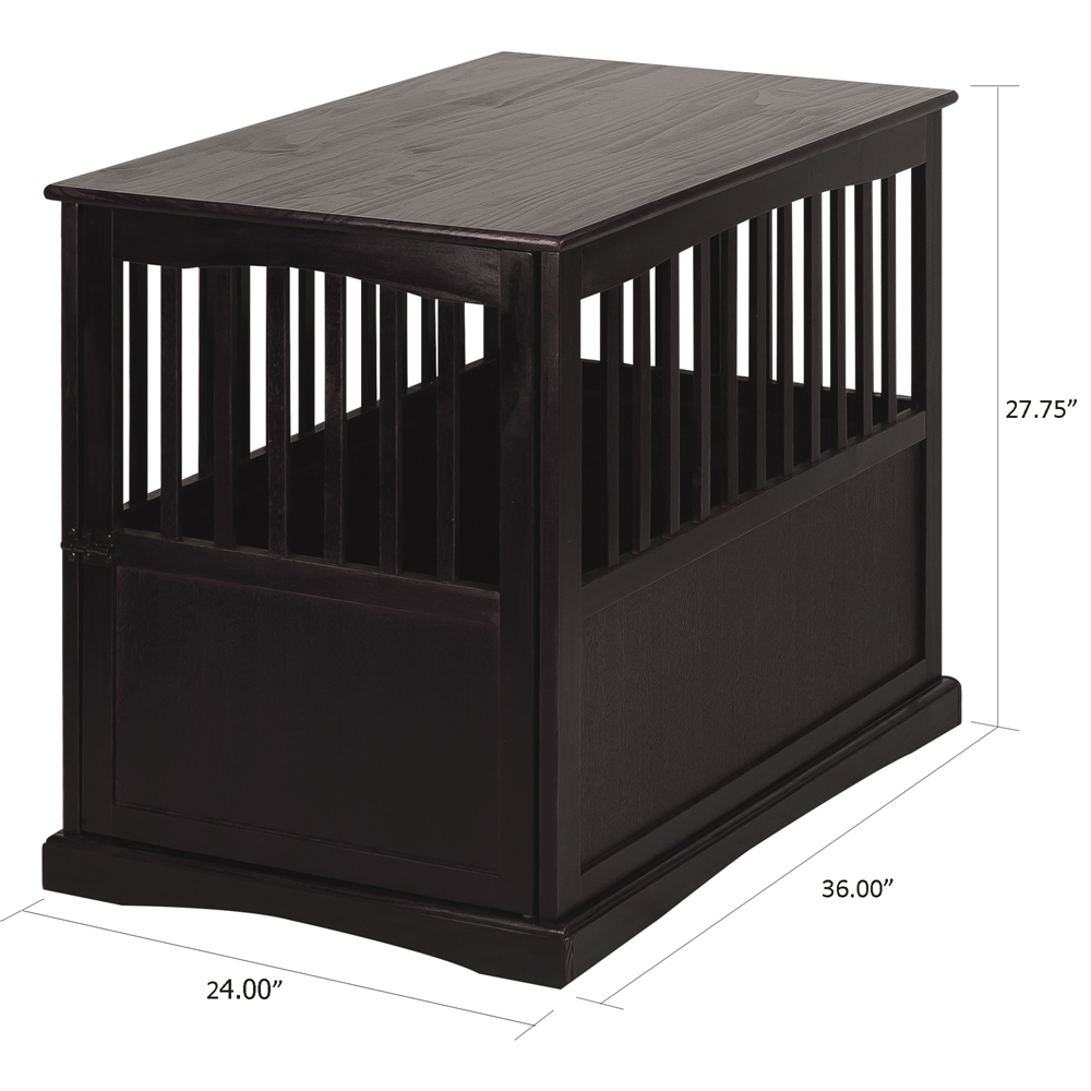 Pet Crate End Table-Espresso. Picture 6