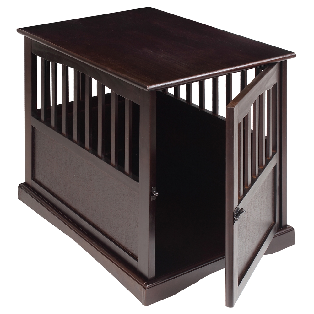 Pet Crate End Table-Espresso. Picture 4