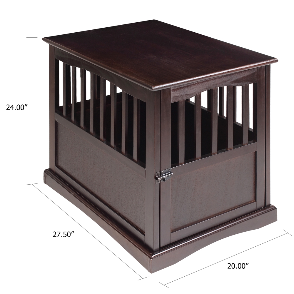Pet Crate End Table-Espresso. Picture 5