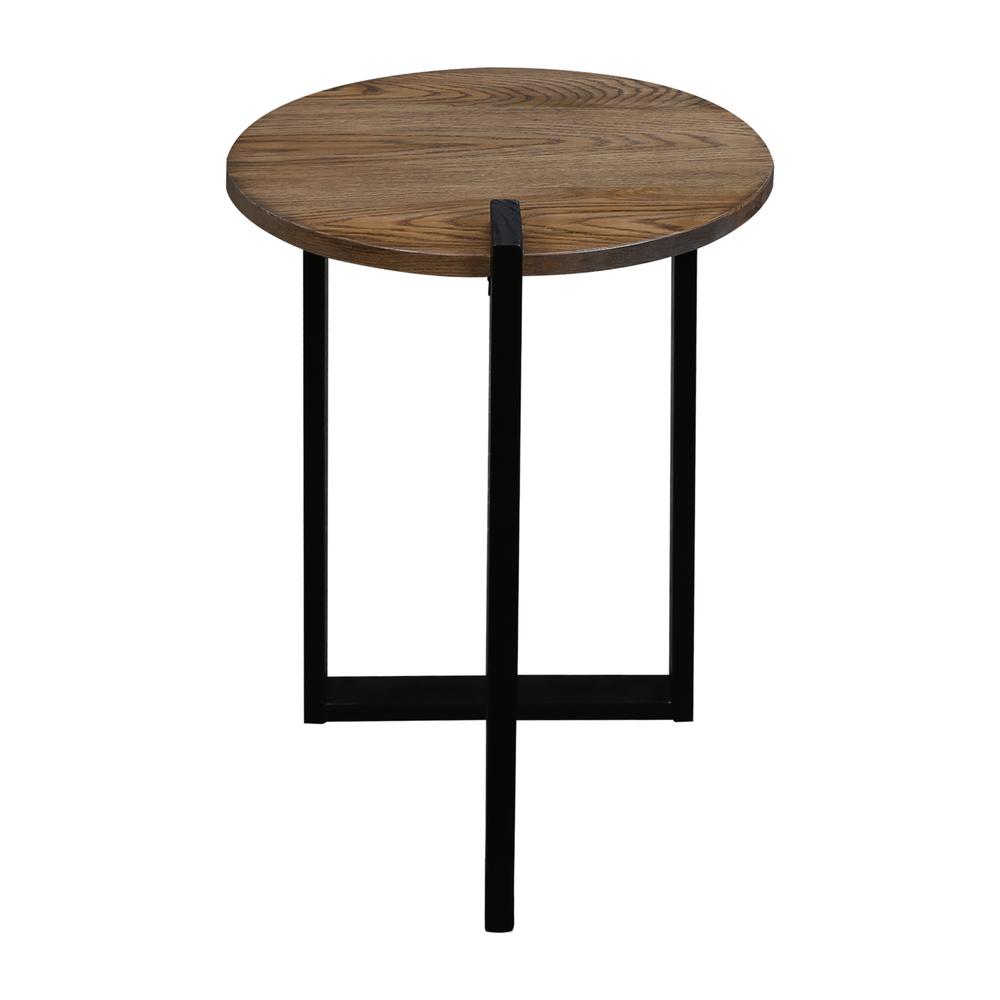 Sundial Contemporary Round End Table. Picture 1