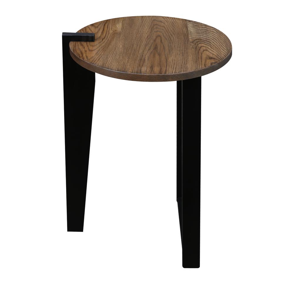 Sundial Contemporary Round End Table. Picture 2