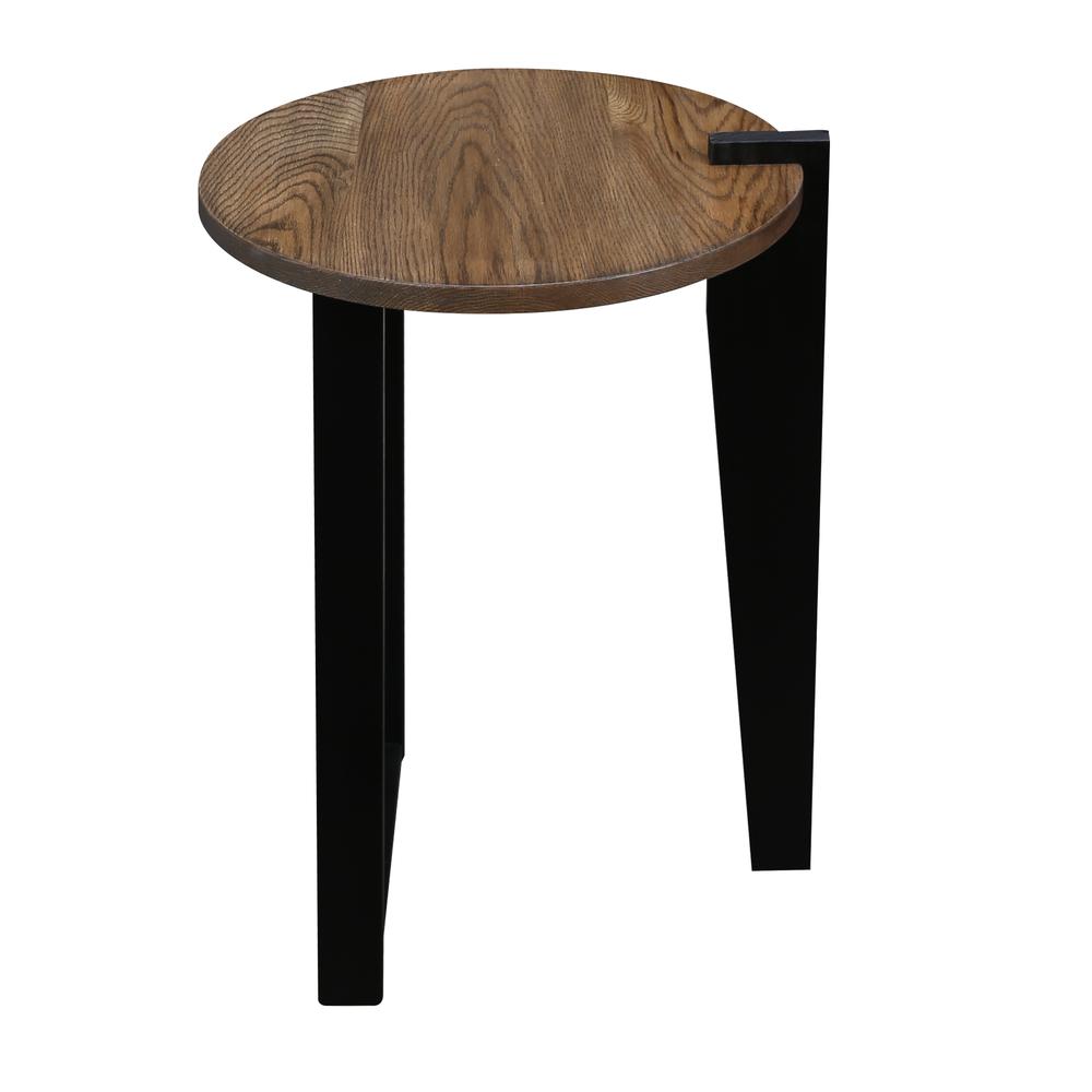 Sundial Contemporary Round End Table. Picture 3