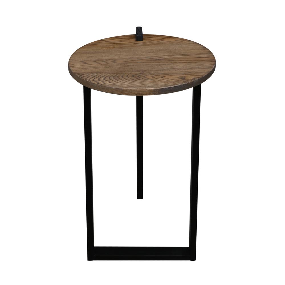 Sundial Contemporary Round End Table. Picture 4