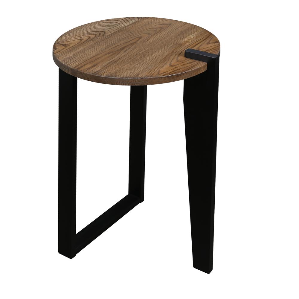 Sundial Contemporary Round End Table. Picture 5