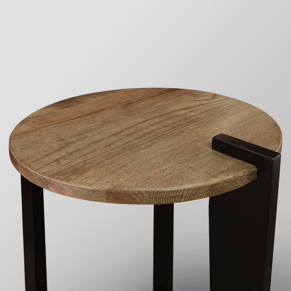 Sundial Contemporary Round End Table. Picture 8