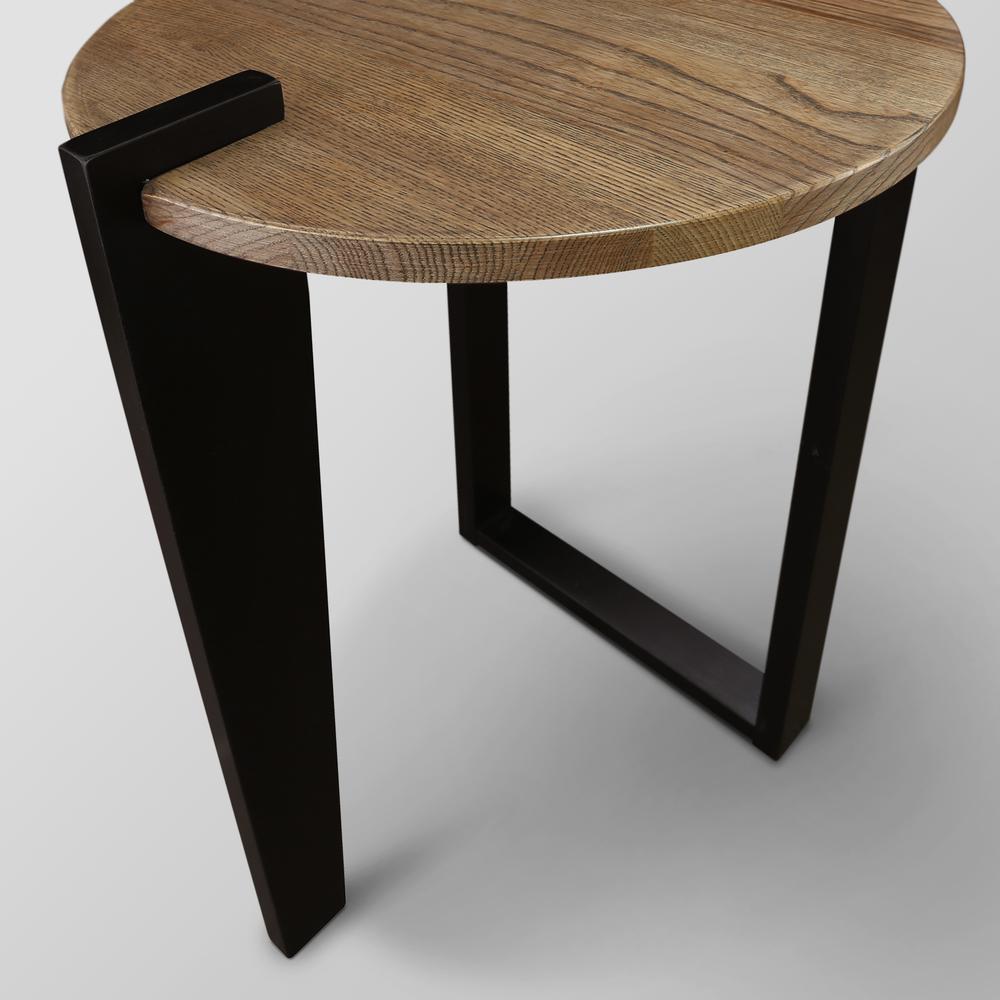 Sundial Contemporary Round End Table. Picture 9