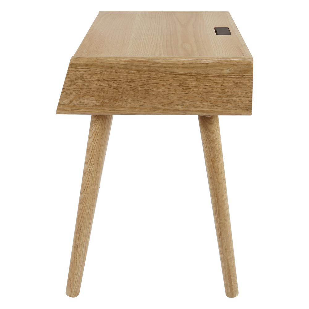 Freedom Nightstand/End Table with USB Ports Made of Solid American Oak. Picture 2