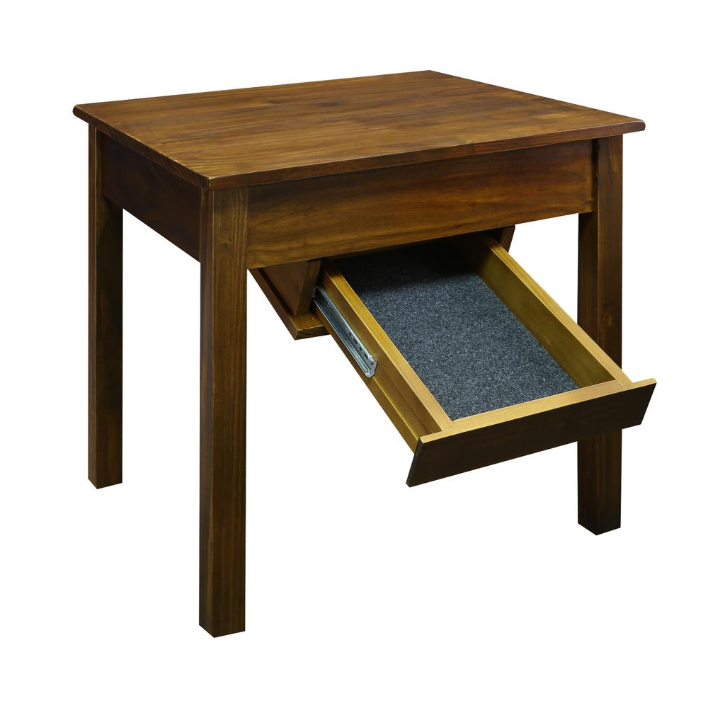Kennedy End Table with Concealed Drawer, Concealment Furniture. Picture 7