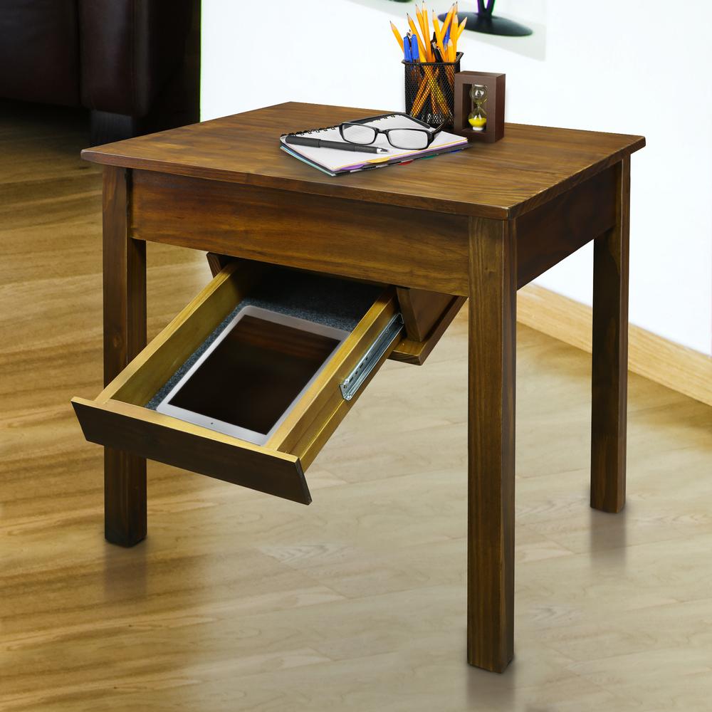 Kennedy End Table with Concealed Drawer, Concealment Furniture. Picture 10