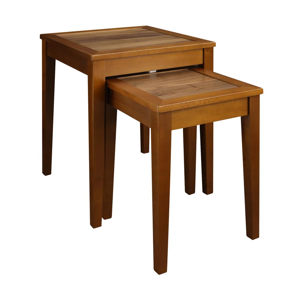 Lincoln Nesting End Tables with Concealed Compartment, Solid American Walnut Top. Picture 5