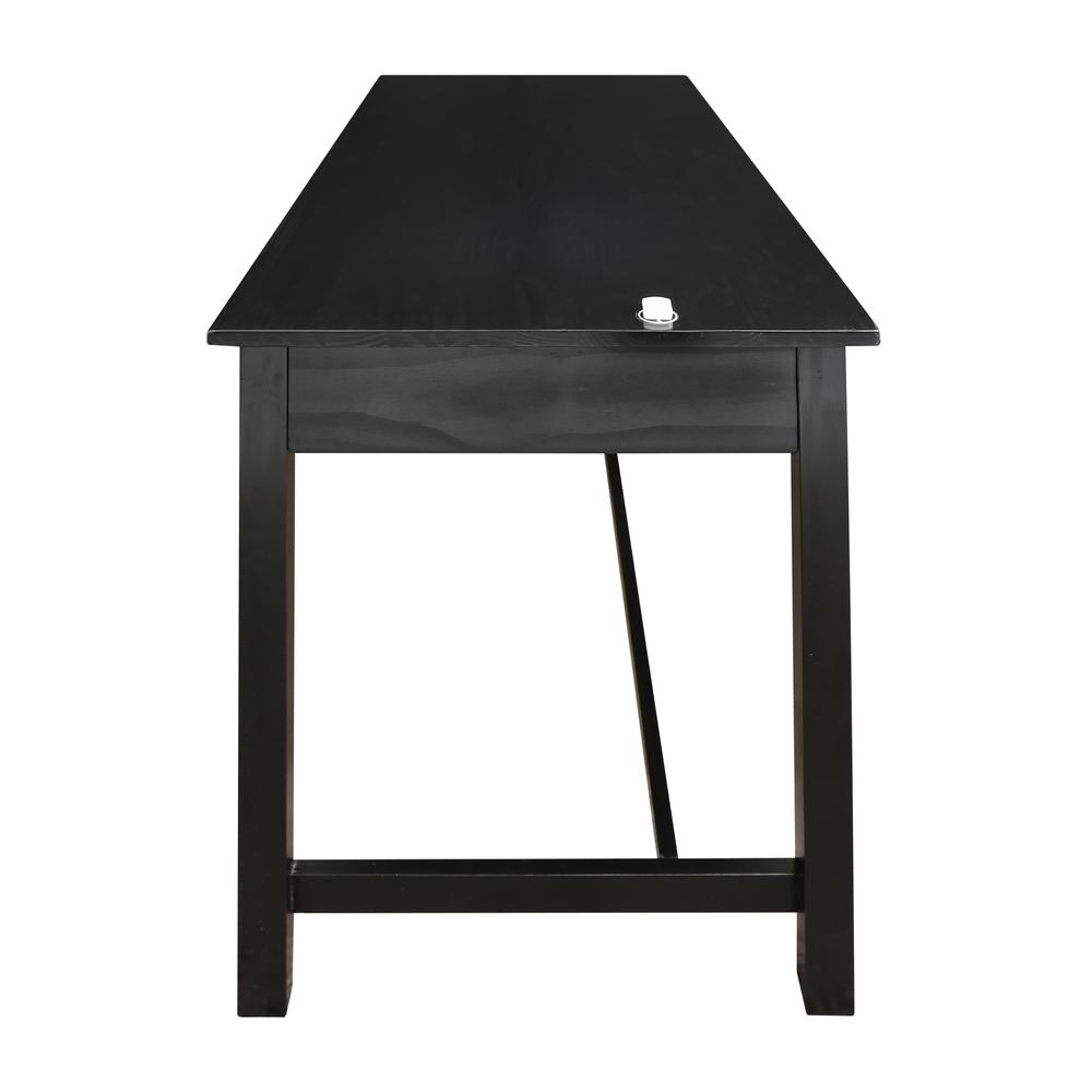 Jefferson Work Desk with Concealed Side Drawer, Concealment Furniture. Picture 3