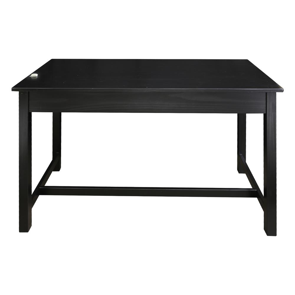 Jefferson Work Desk with Concealed Side Drawer, Concealment Furniture. Picture 4