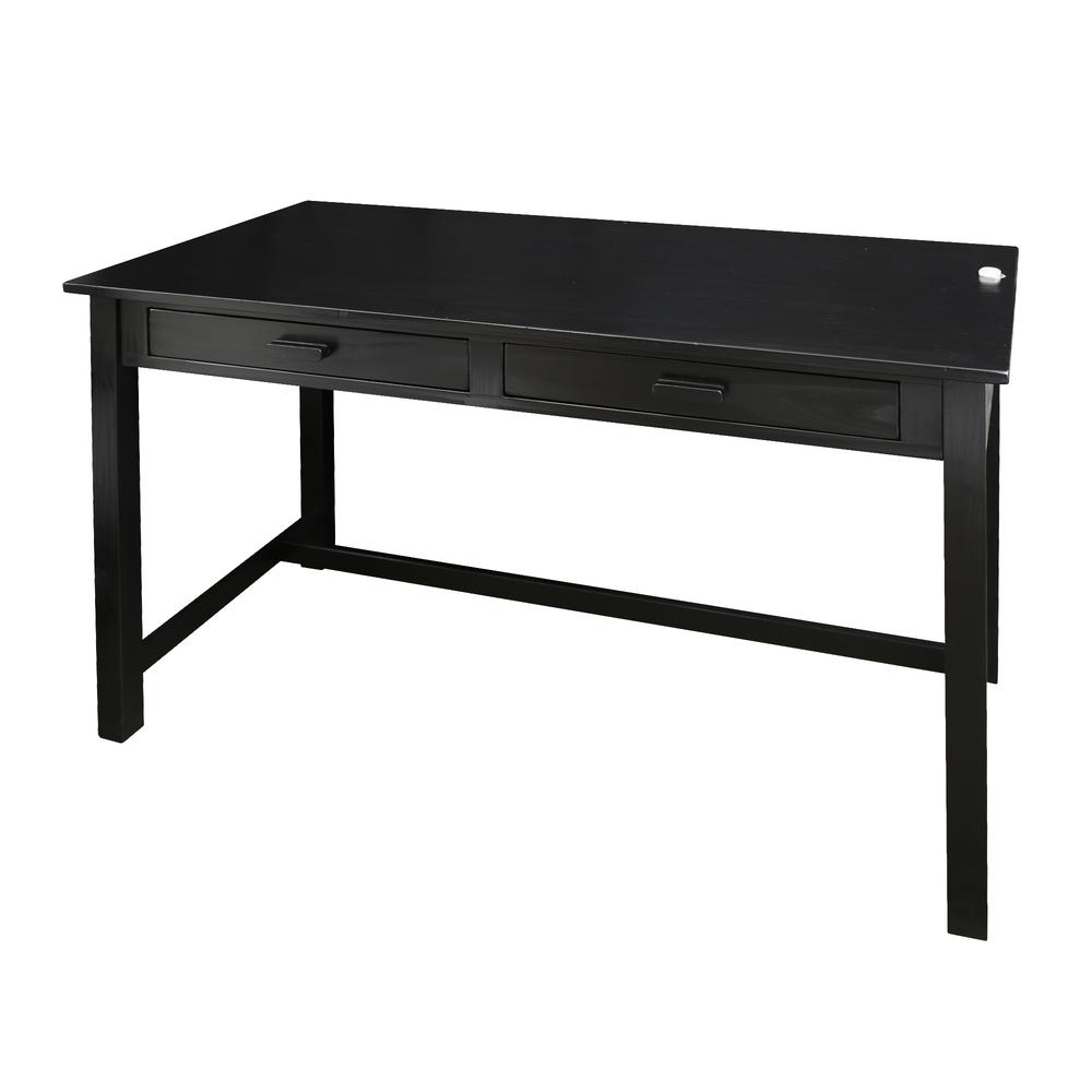 Jefferson Work Desk with Concealed Side Drawer, Concealment Furniture. Picture 5