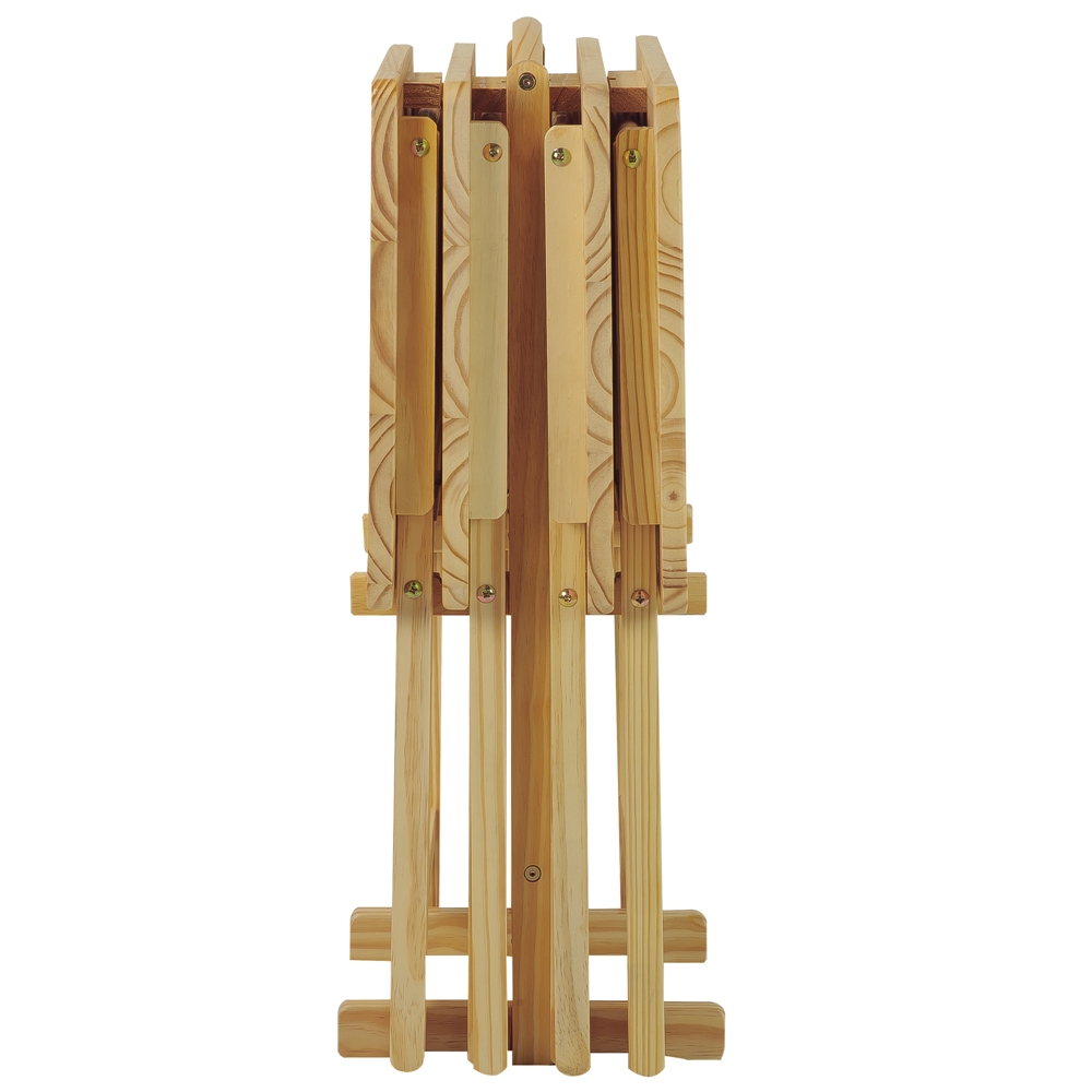 5pcs Tray Table Set-Natural. Picture 2