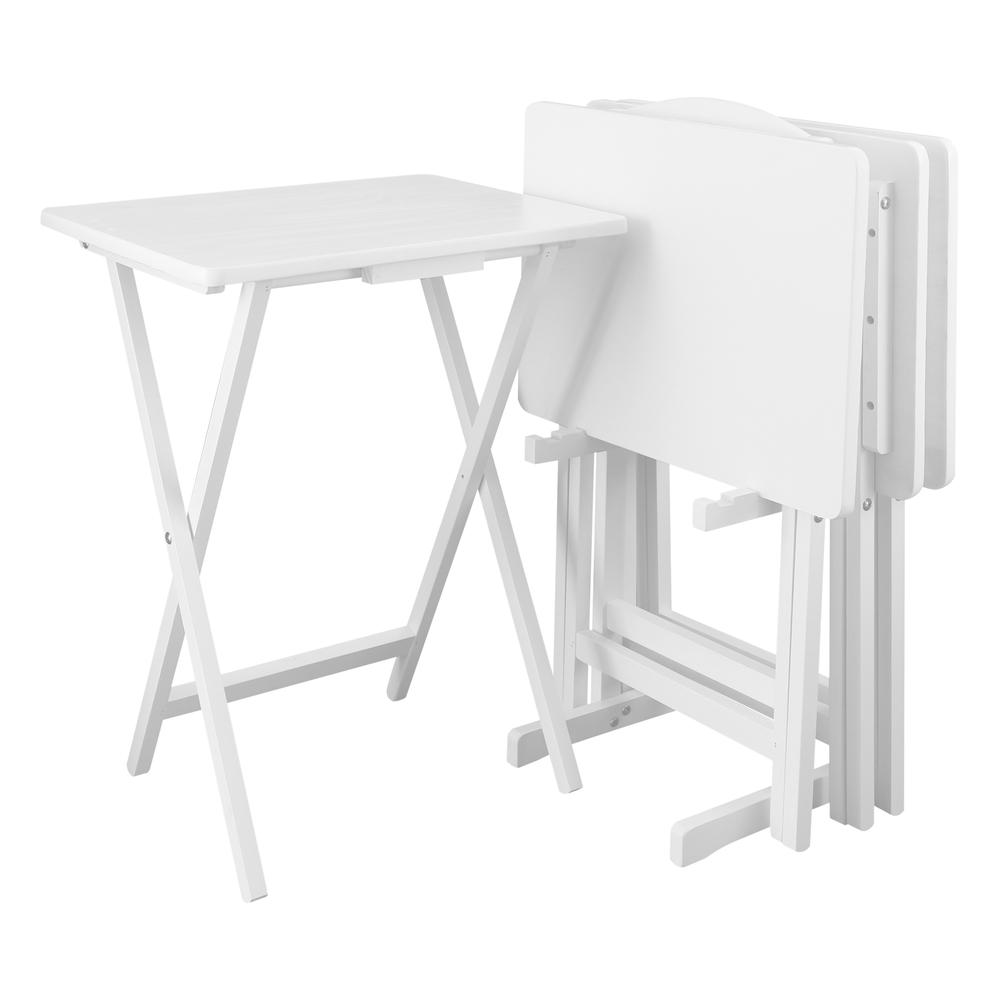 5pcs Tray Table Set - White. Picture 6