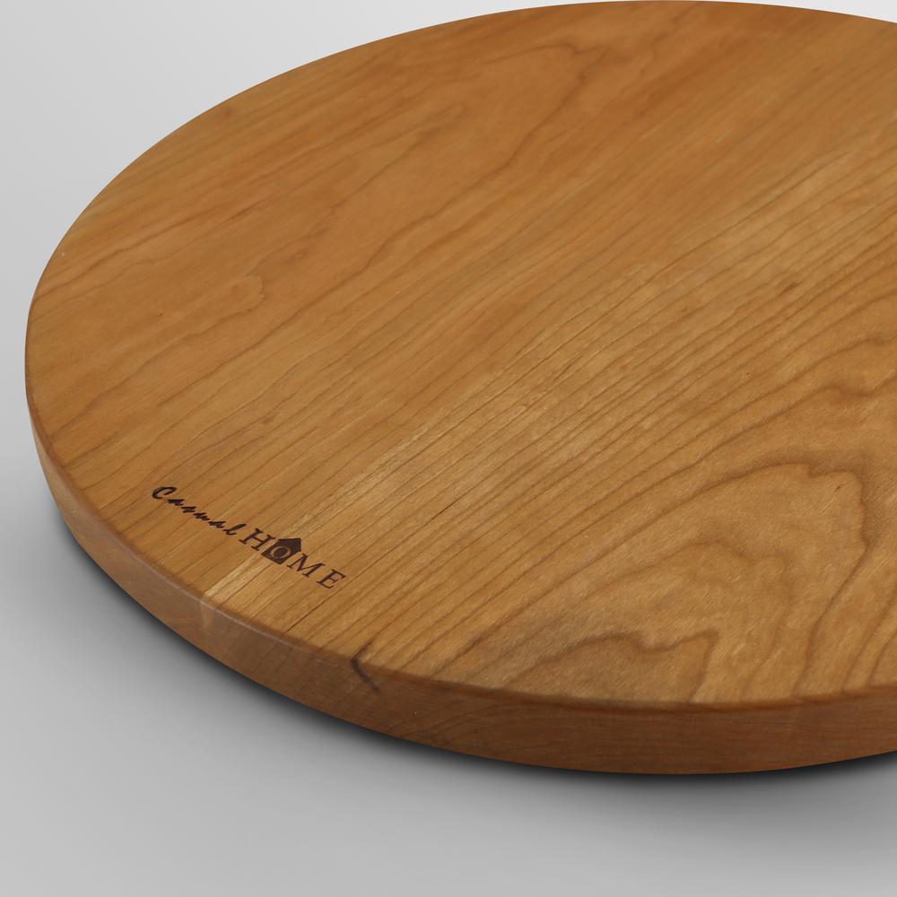 Delice Cherry Round Cutting Board with Juice Drip Groove. Picture 11