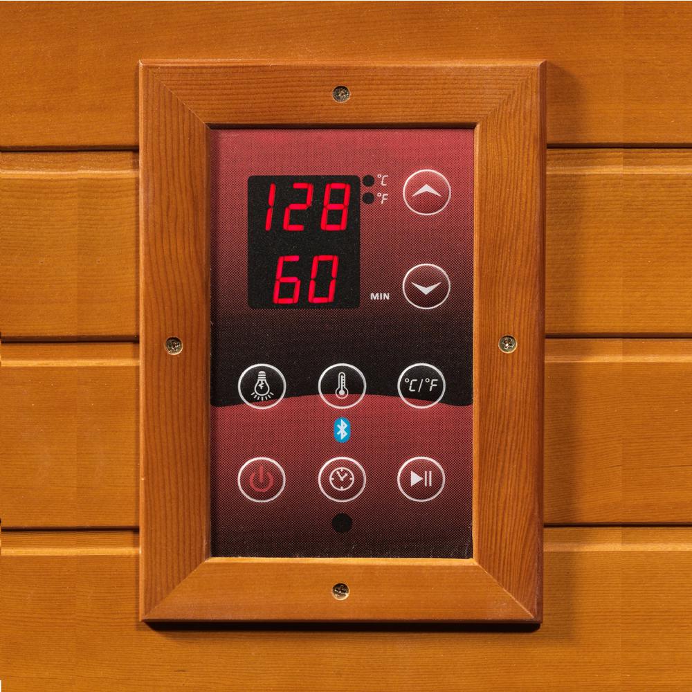 Dynamic Lugano 3-person Low EMF (Under 8MG) FAR Infrared Sauna (Canadian Hemlock). Picture 1