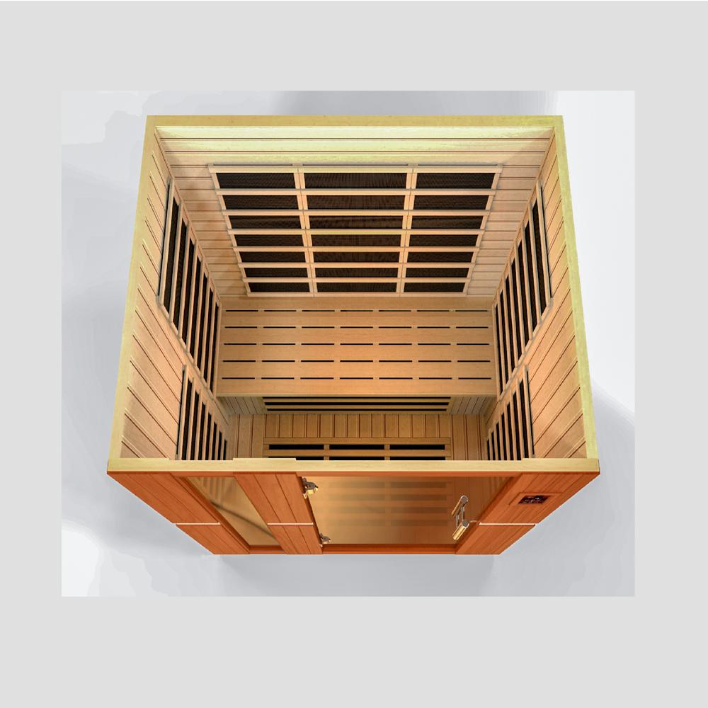 Dynamic Lugano 3-person Low EMF (Under 8MG) FAR Infrared Sauna (Canadian Hemlock). Picture 7