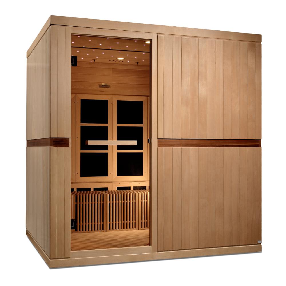Dynamic Catalonia 8-person Ultra Low EMF (Under 3MG) FAR Infrared Sauna (Canadian Hemlock). Picture 1