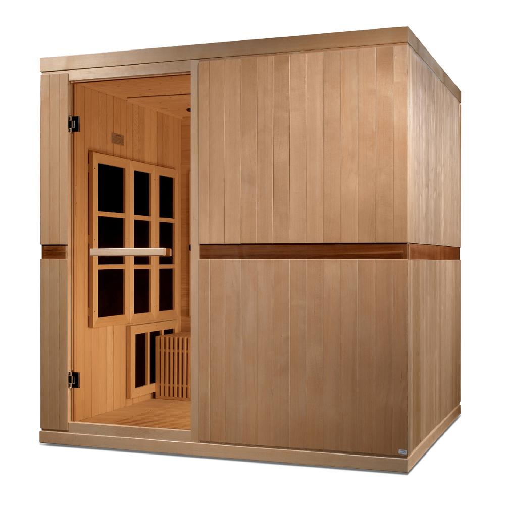 Dynamic Catalonia 8-person Ultra Low EMF (Under 3MG) FAR Infrared Sauna (Canadian Hemlock). Picture 3