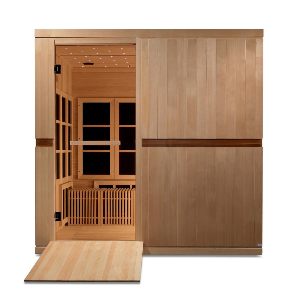 Dynamic Catalonia 8-person Ultra Low EMF (Under 3MG) FAR Infrared Sauna (Canadian Hemlock). Picture 4