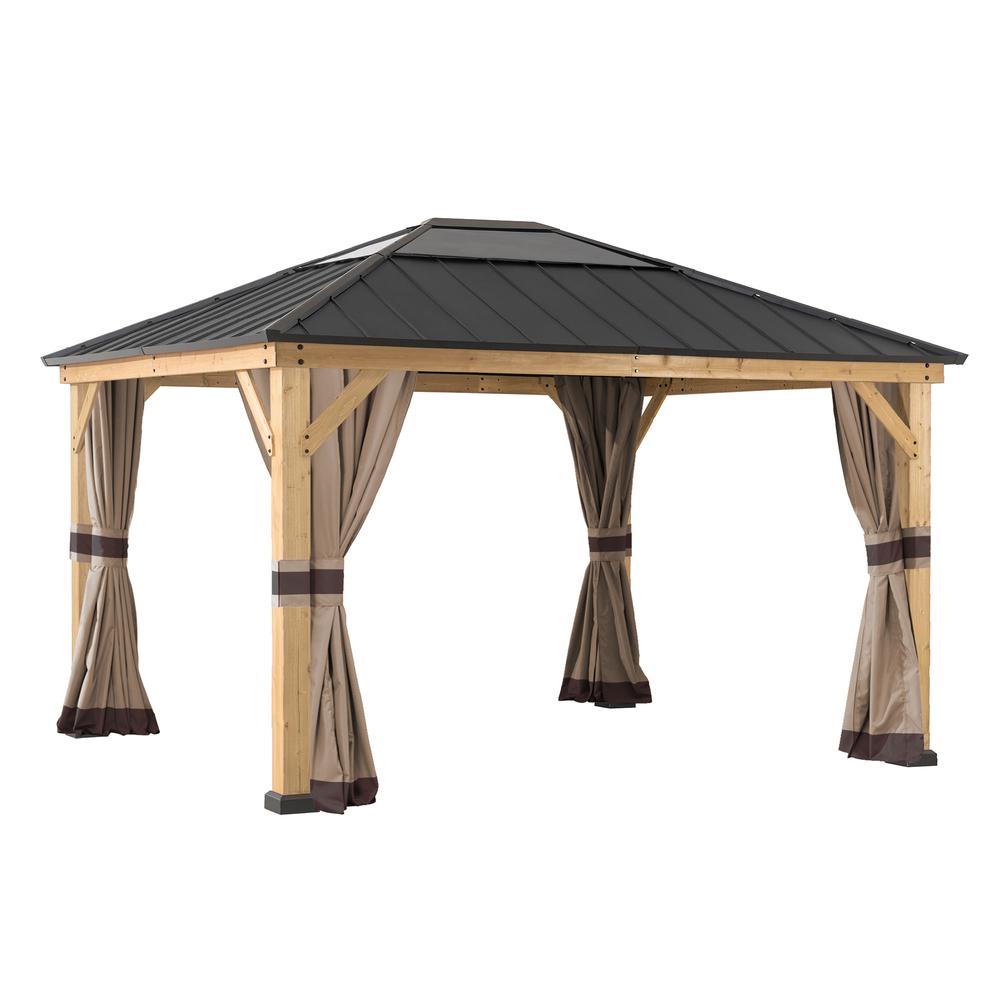 Universal Curtains for 13 × 15 ft Wood Framed Gazebos. Picture 3