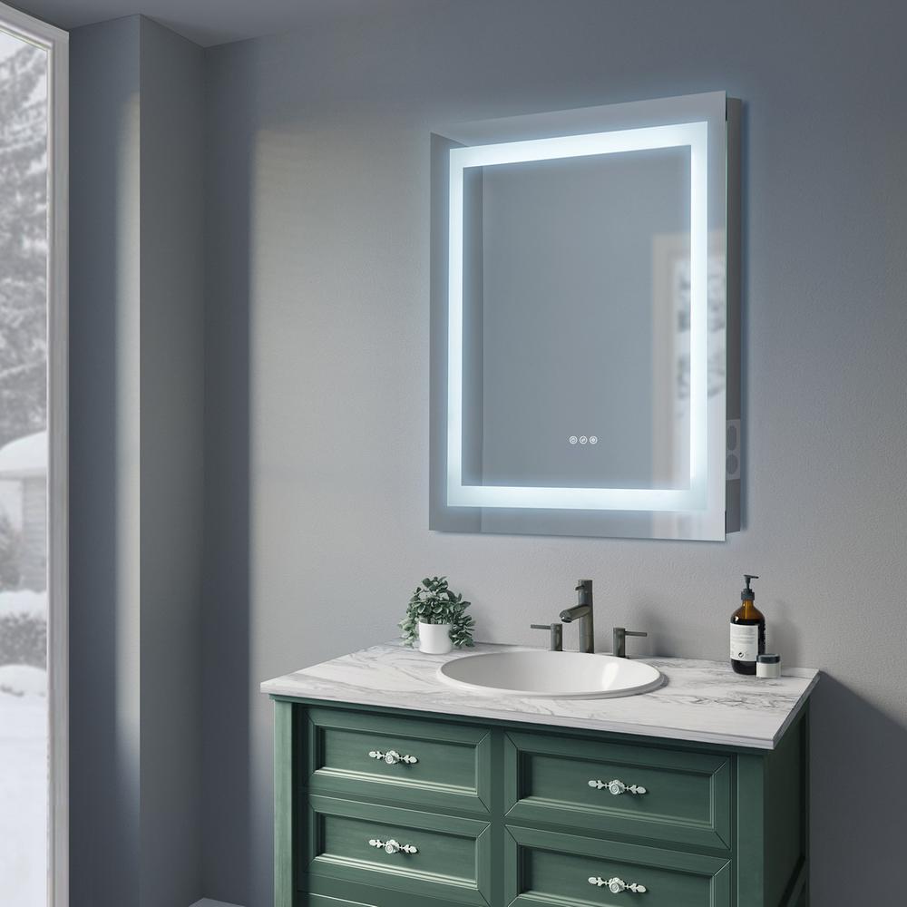Sunjoy 30 in. x 32 in. Luxury LED Mirror with Bluetooth Sound. Picture 3