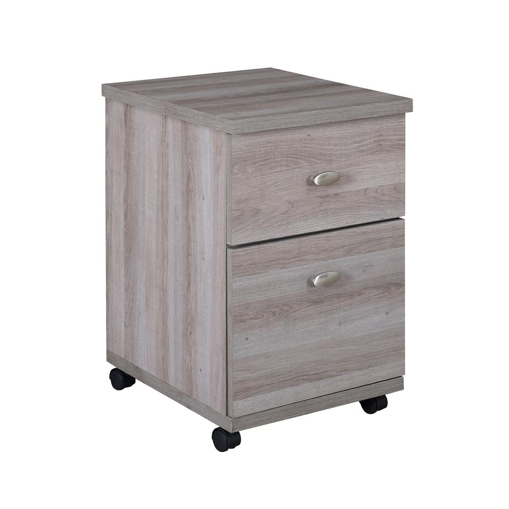 Studio Space Modern Home Office 2-Drawer Portable Mobile Wood Storage File Cabinet. Picture 2